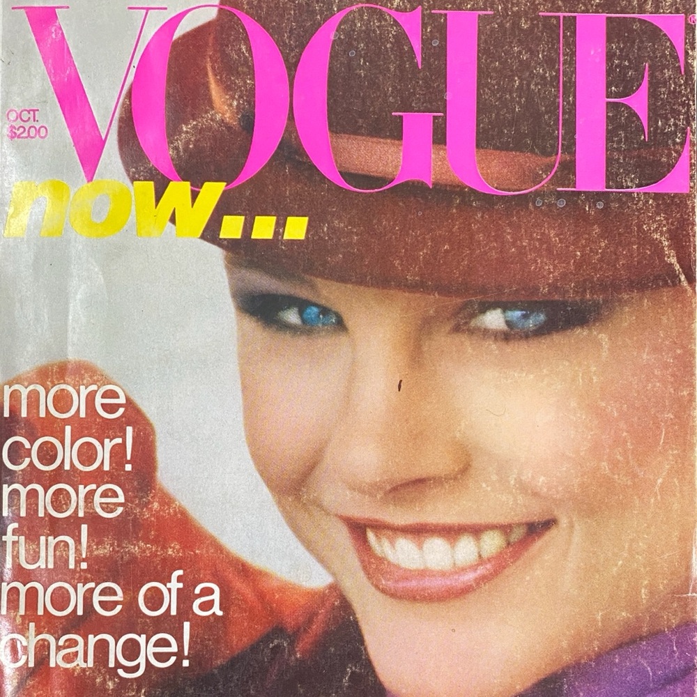Vintage Vogue Magazine October 1978